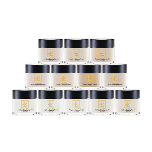 E Nude Collection Acrylic & Dip Powder (Set of 12 Colors)