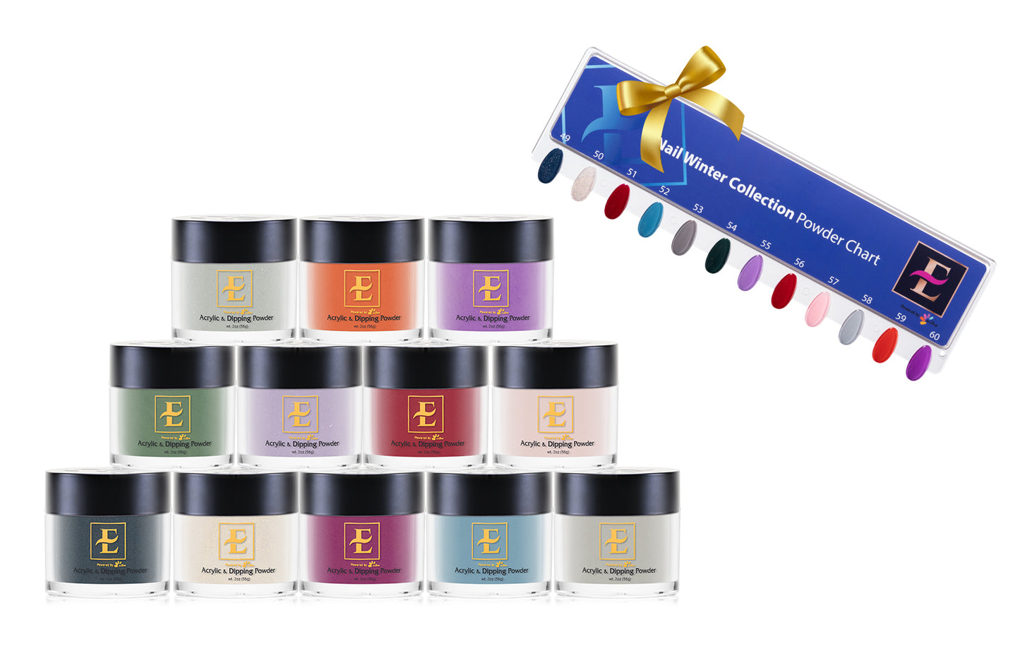 E Winter Collection Acrylic & Dip Powder (Set of 12 Colors)