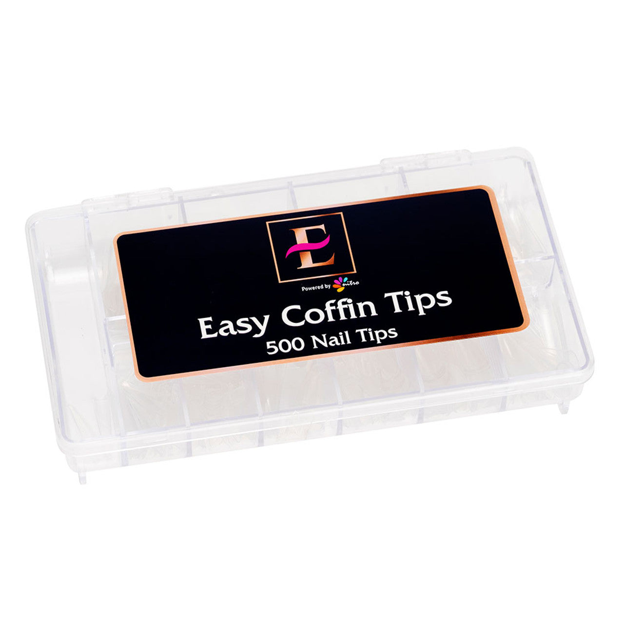 E Easy Coffin Shape Nail Tips (500 pcs)