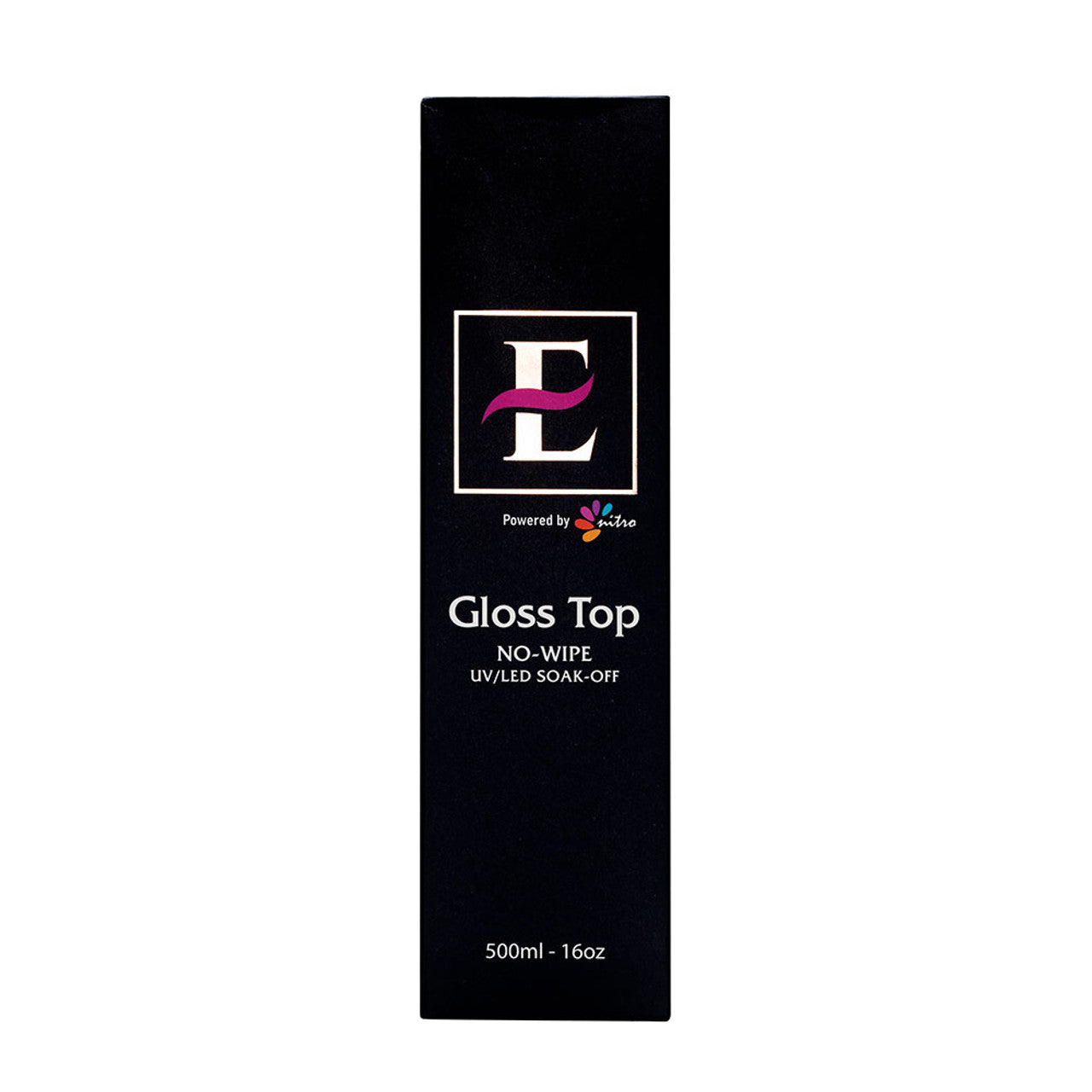 E Glossy Gel Top Coat Refill No-Wipe 16oz