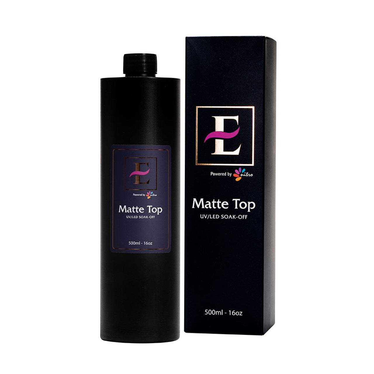 E Matte Gel Top Coat Refill No-Wipe 16oz